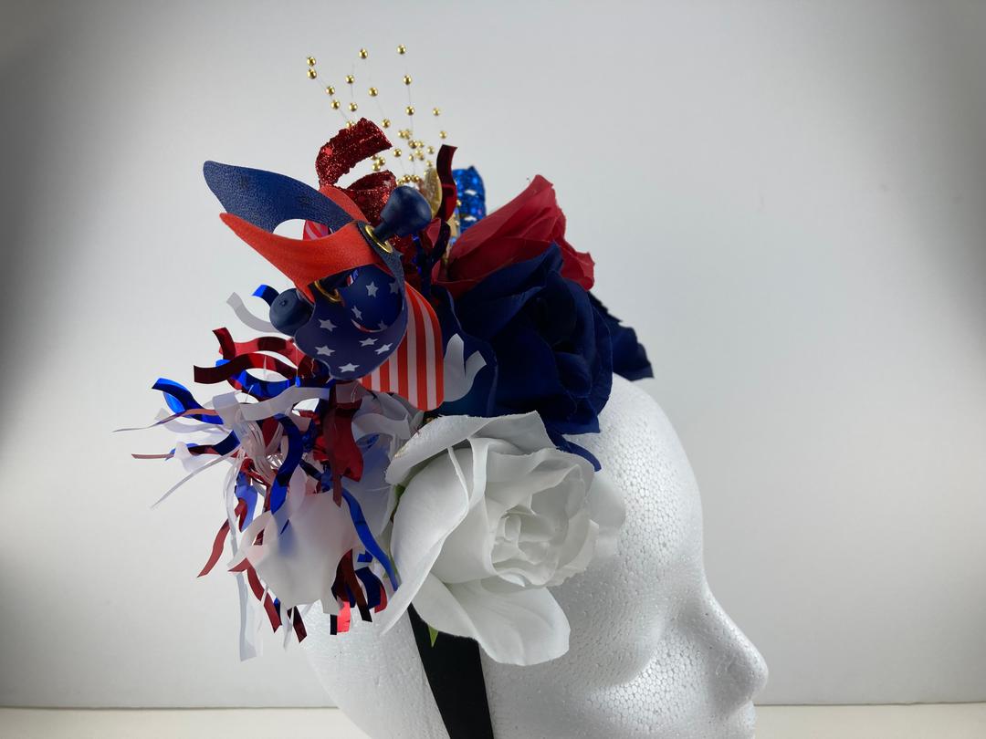 Red White and Blue Celebration Crown #2