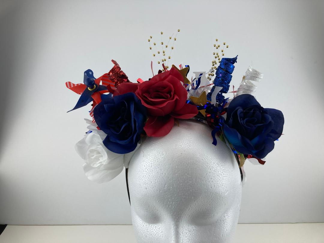 Red White and Blue Celebration Crown #2