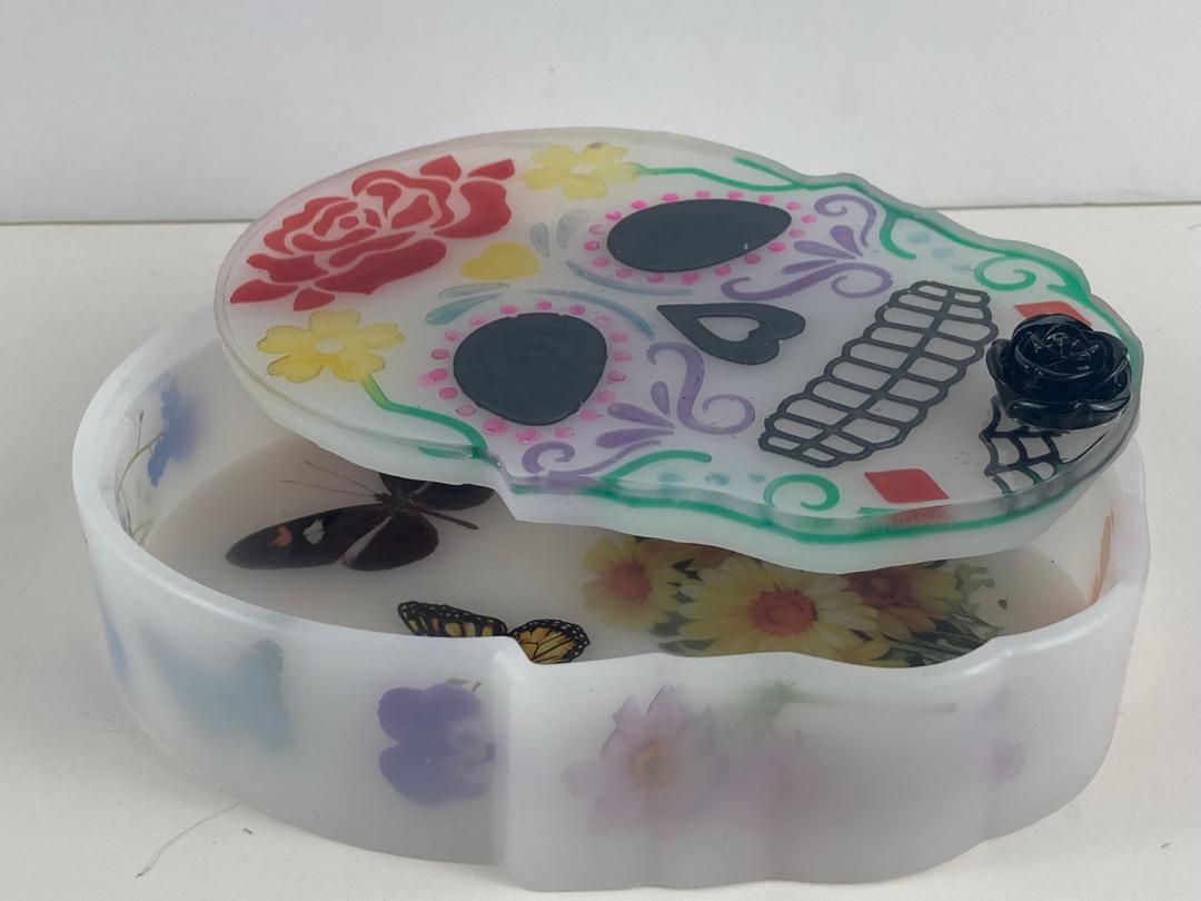 Sugar Skull Trinket Box