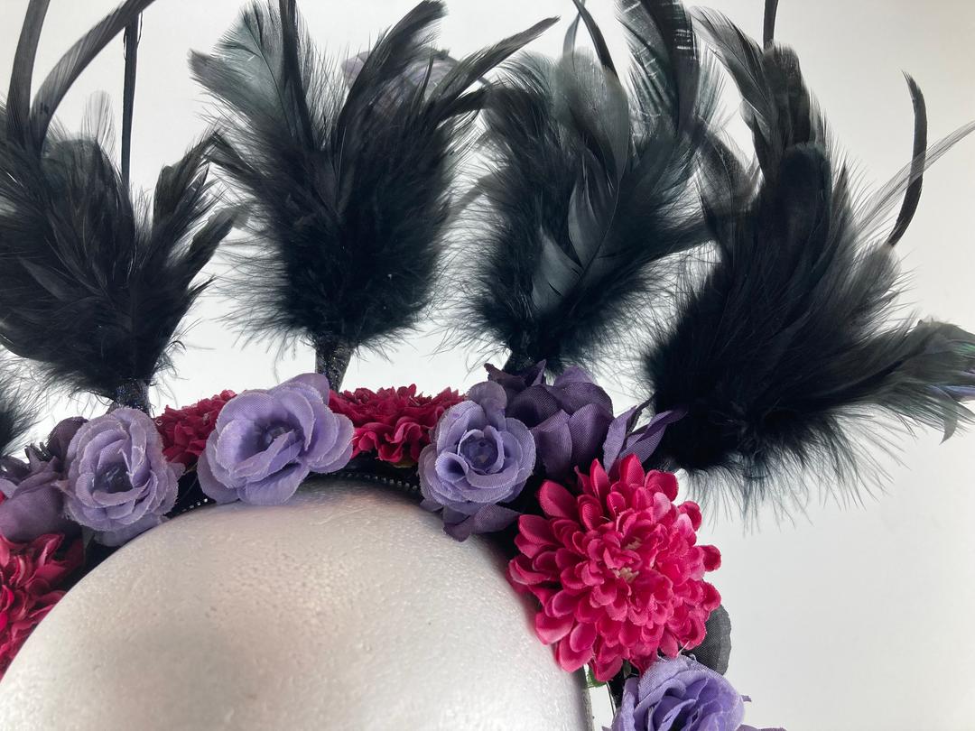 Flower Crown with feathers