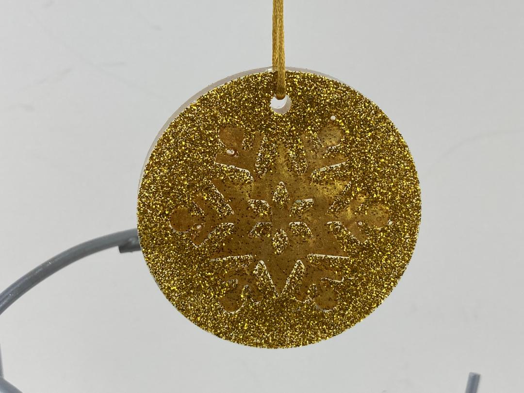 Gold Coin Christmas Ornament