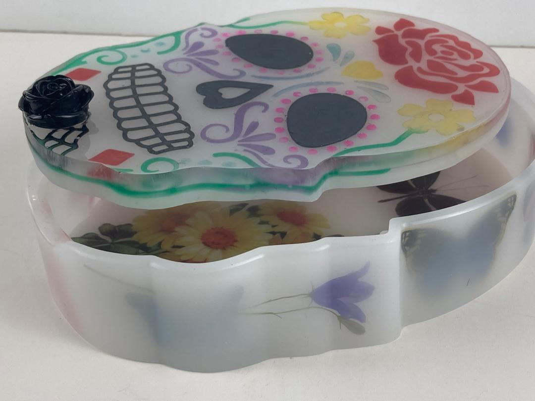 Sugar Skull Trinket Box