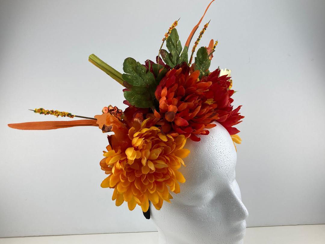 Fall Colors Flower Crown #3