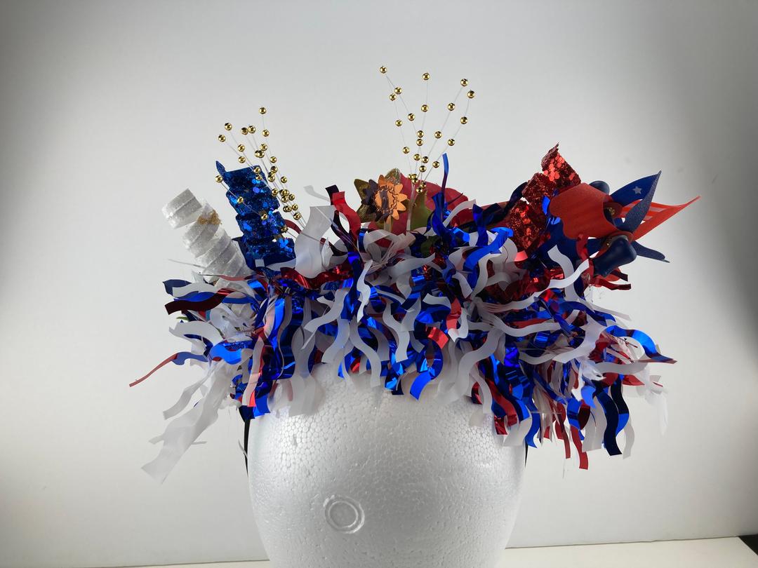 Red White and Blue Celebration Crown #2