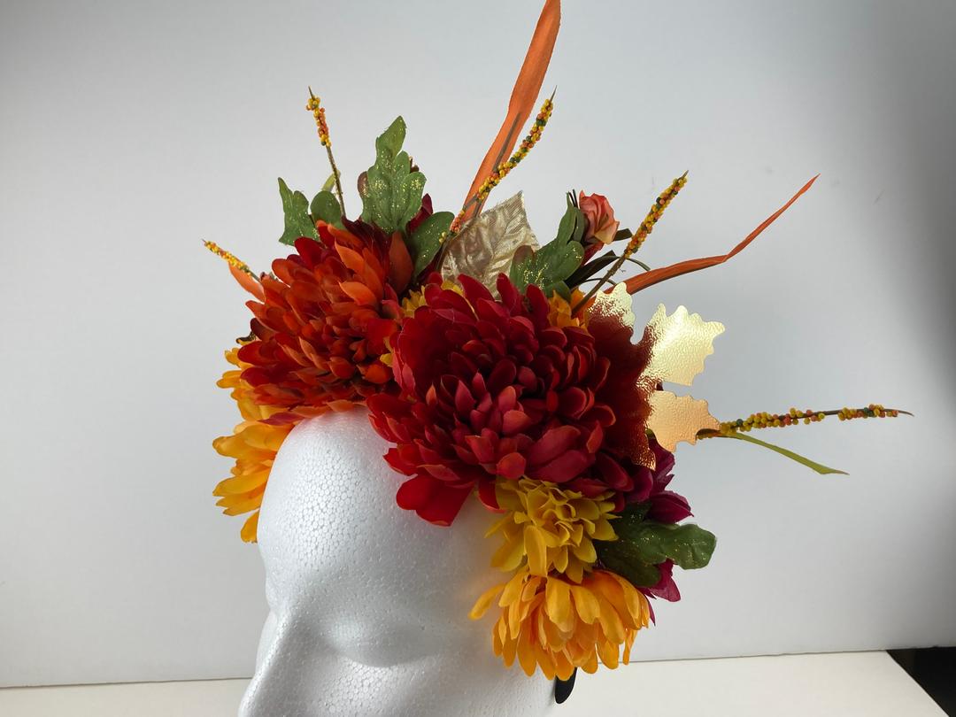 Fall Colors Flower Crown #3