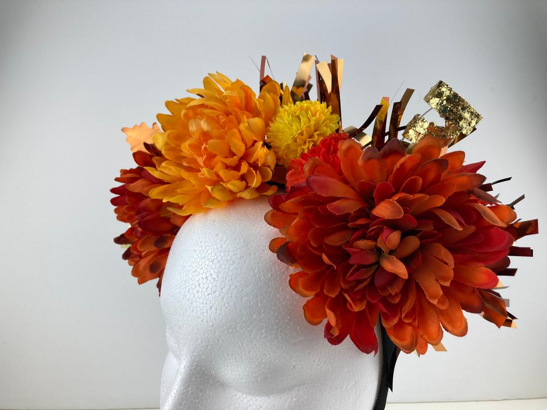 Fall Colors Flower Crown #2