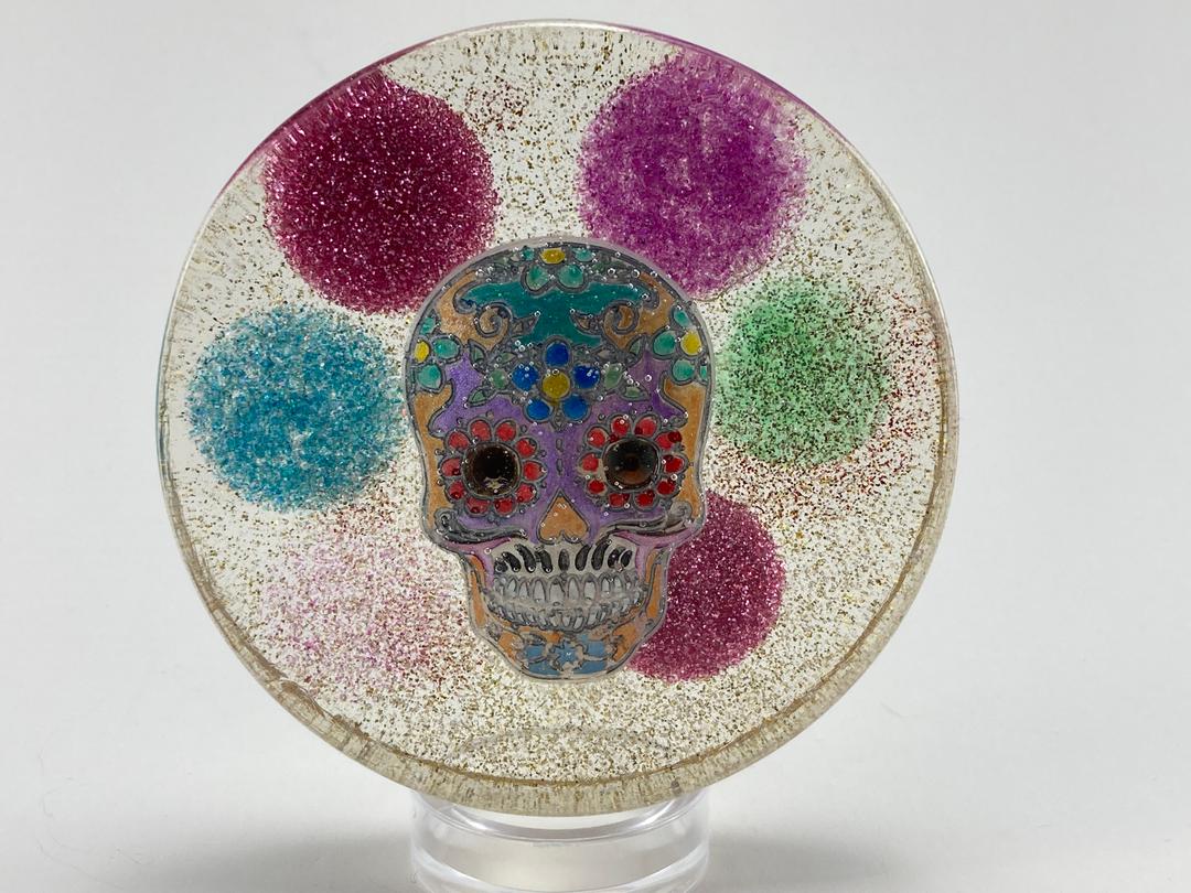 Sugar Skull with Clouds