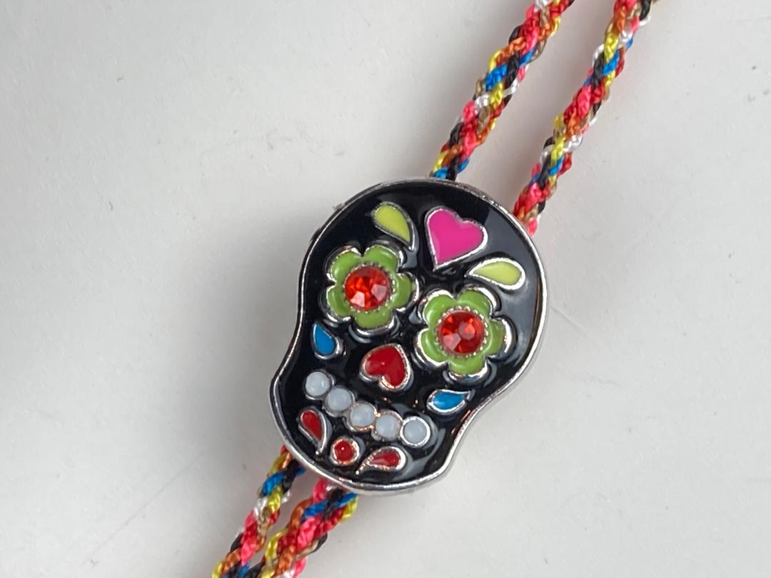 Enamel Sugar Skull Bolo