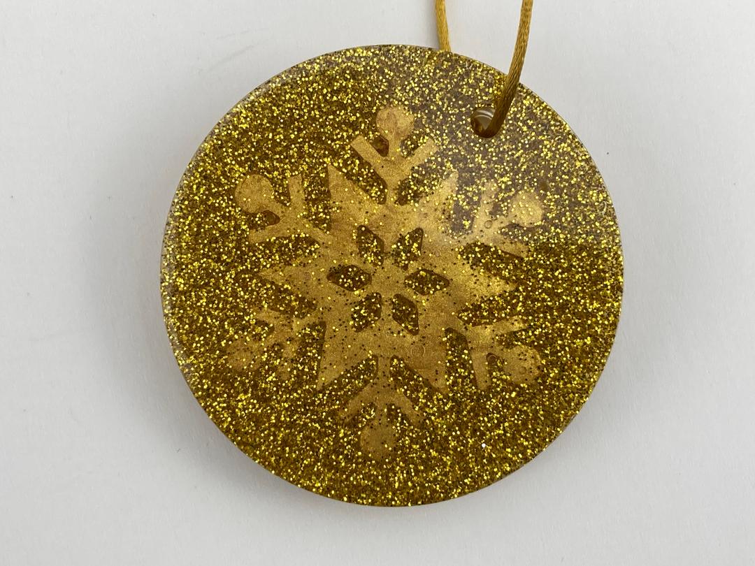 Gold Coin Christmas Ornament