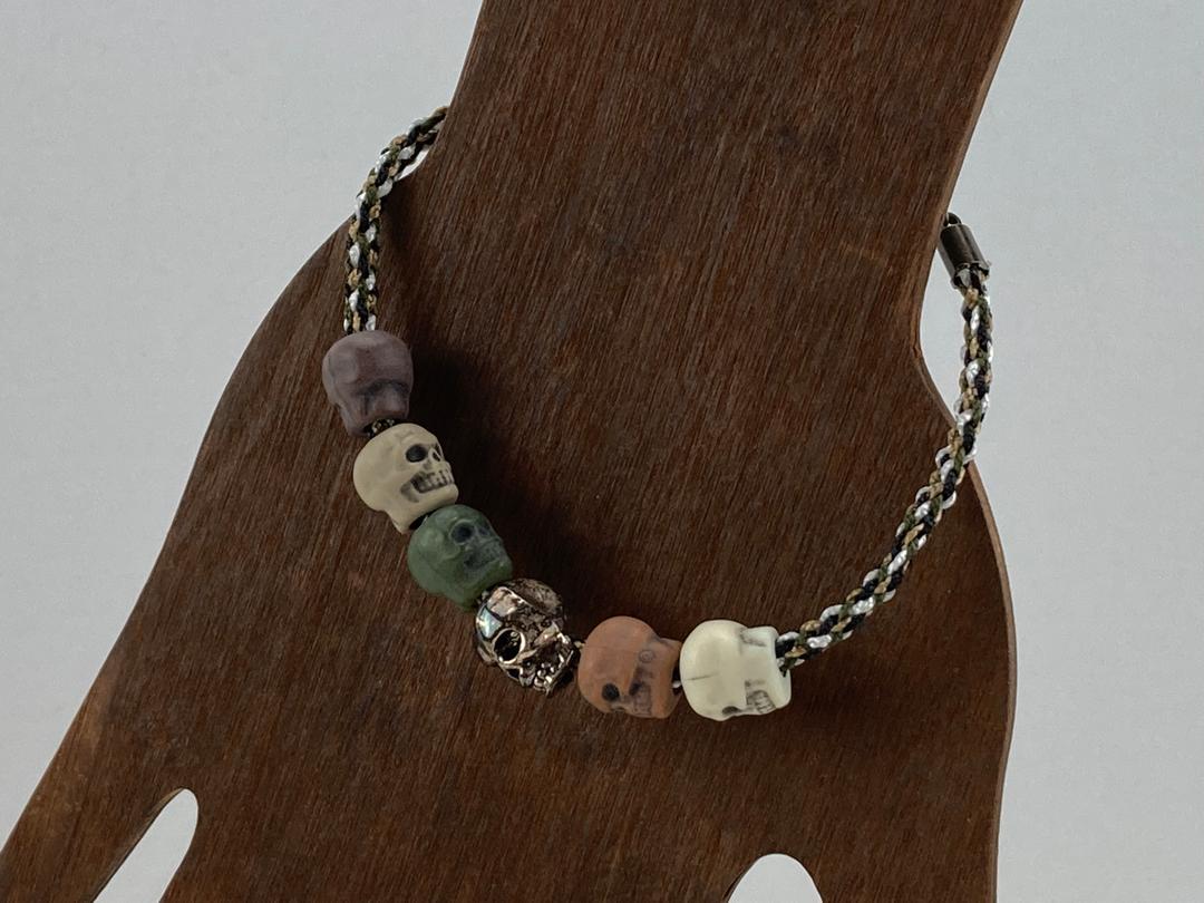 Skull Bracelet in Camo Colors