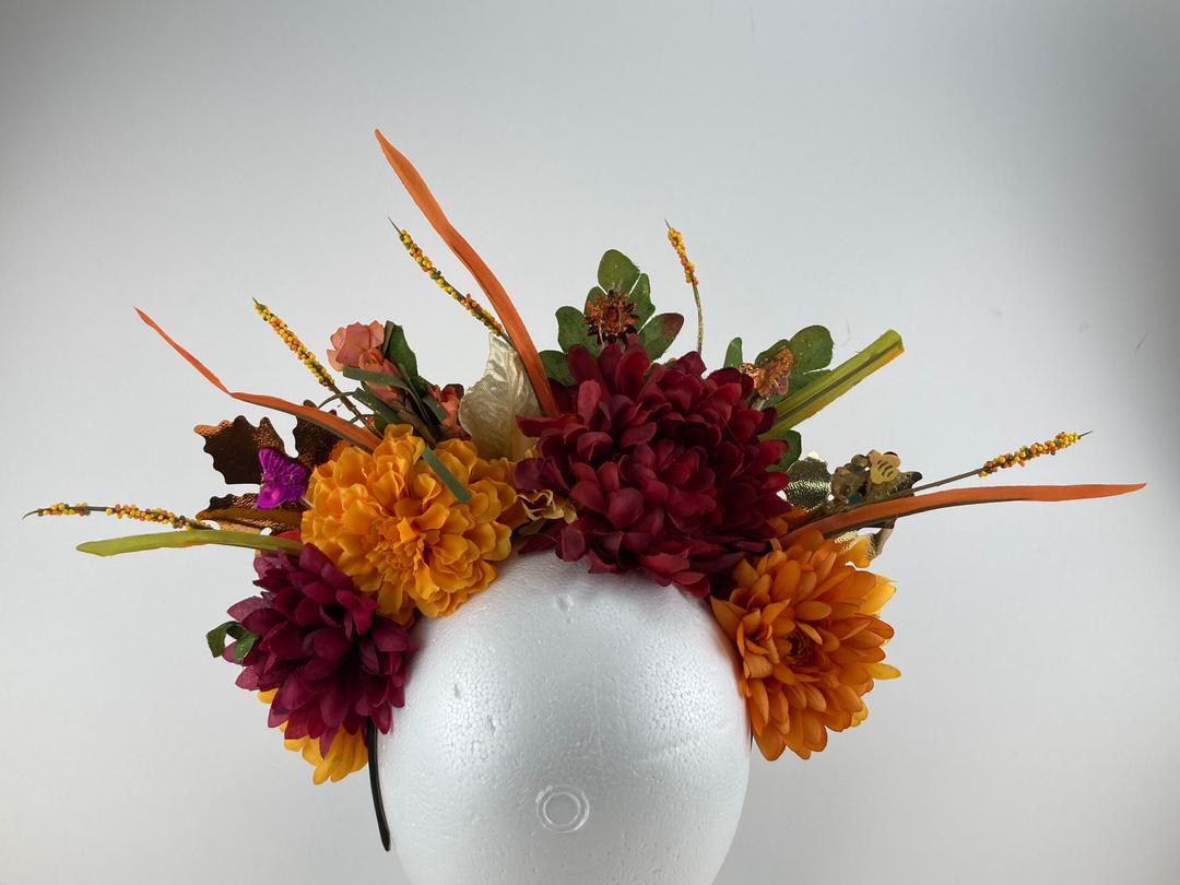 Fall Colors Flower Crown #3