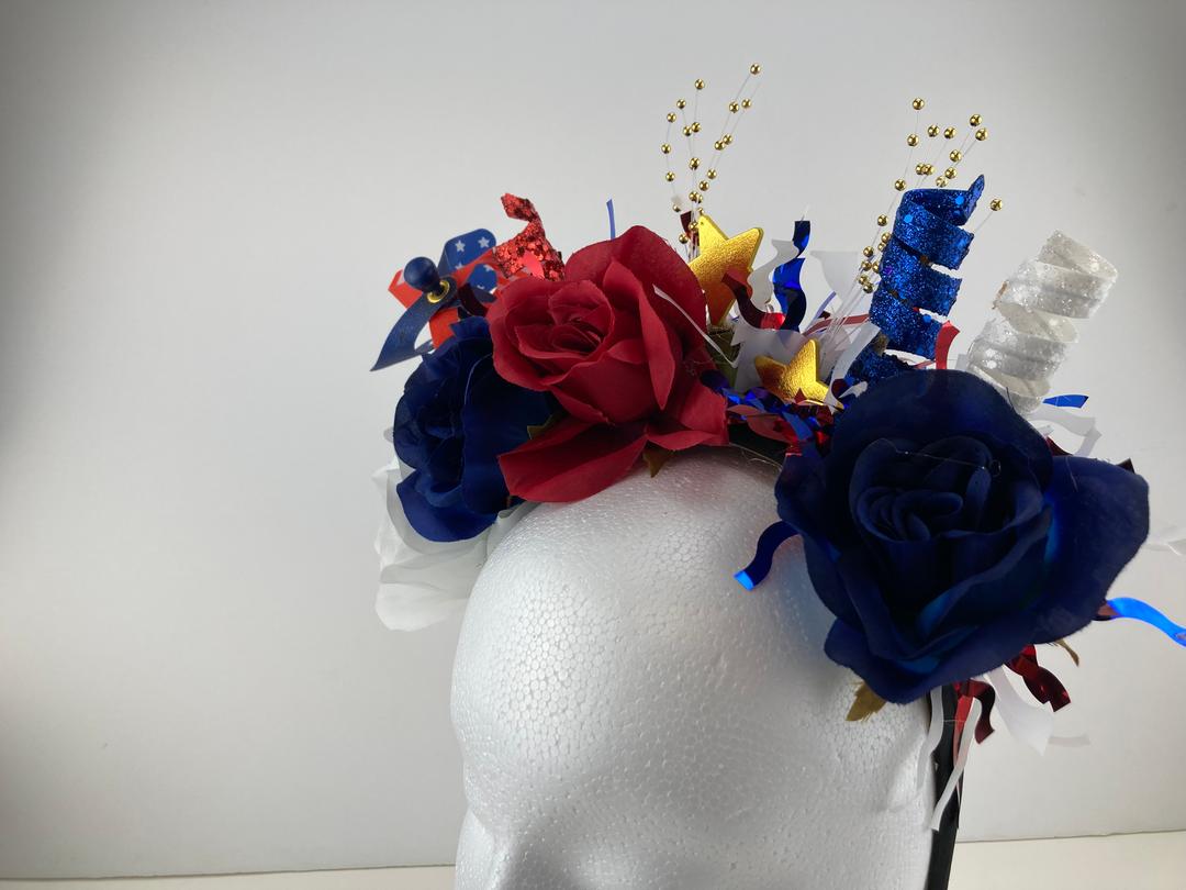 Red White and Blue Celebration Crown #2