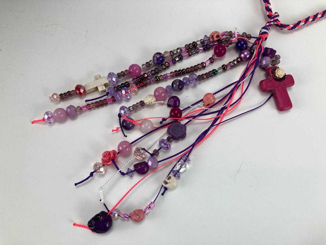 Pink and Purple Tassel