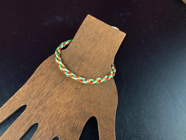 Kumihimo Christmas Bracelet