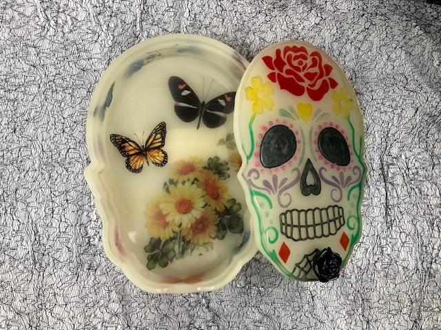 Butterfly Garden Sugar Skull Box