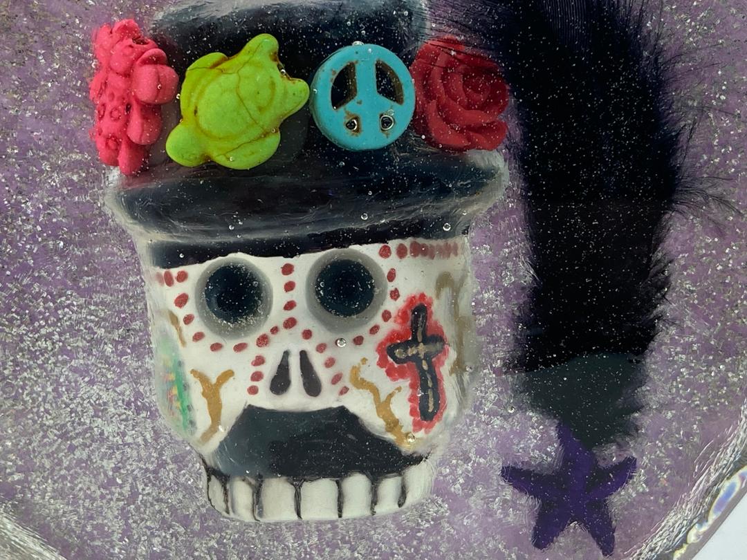 Catrin Paper Weight with Feather