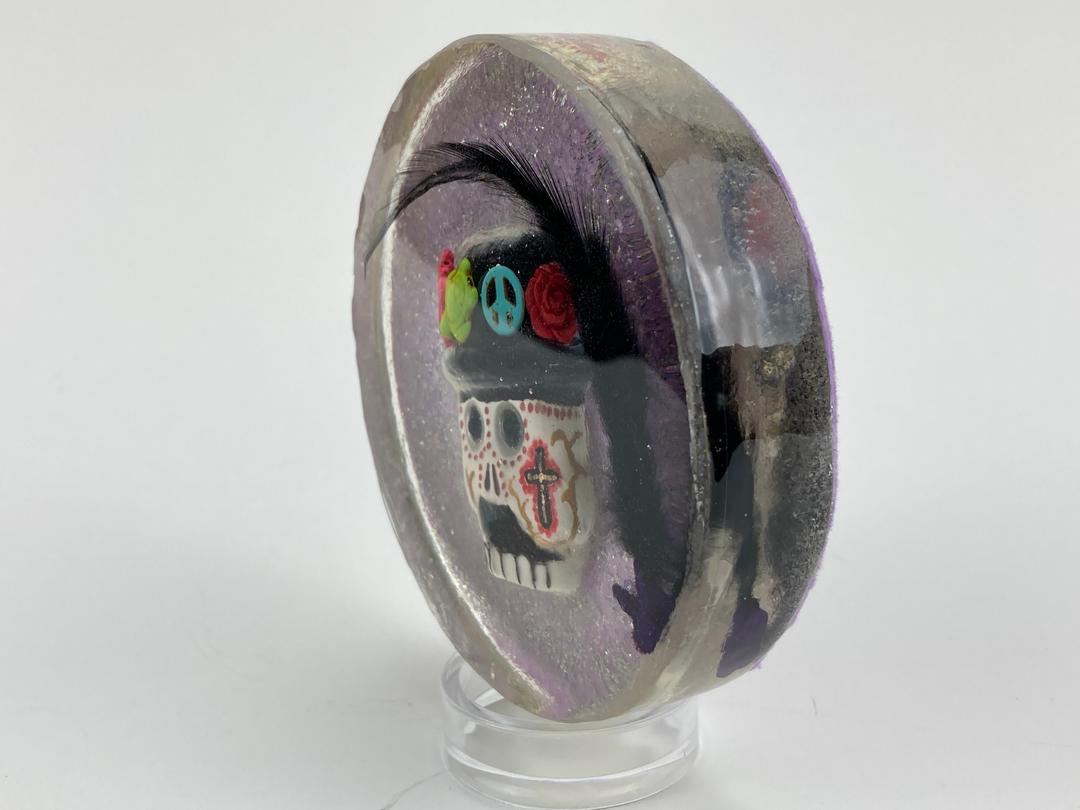 Catrin Paper Weight with Feather